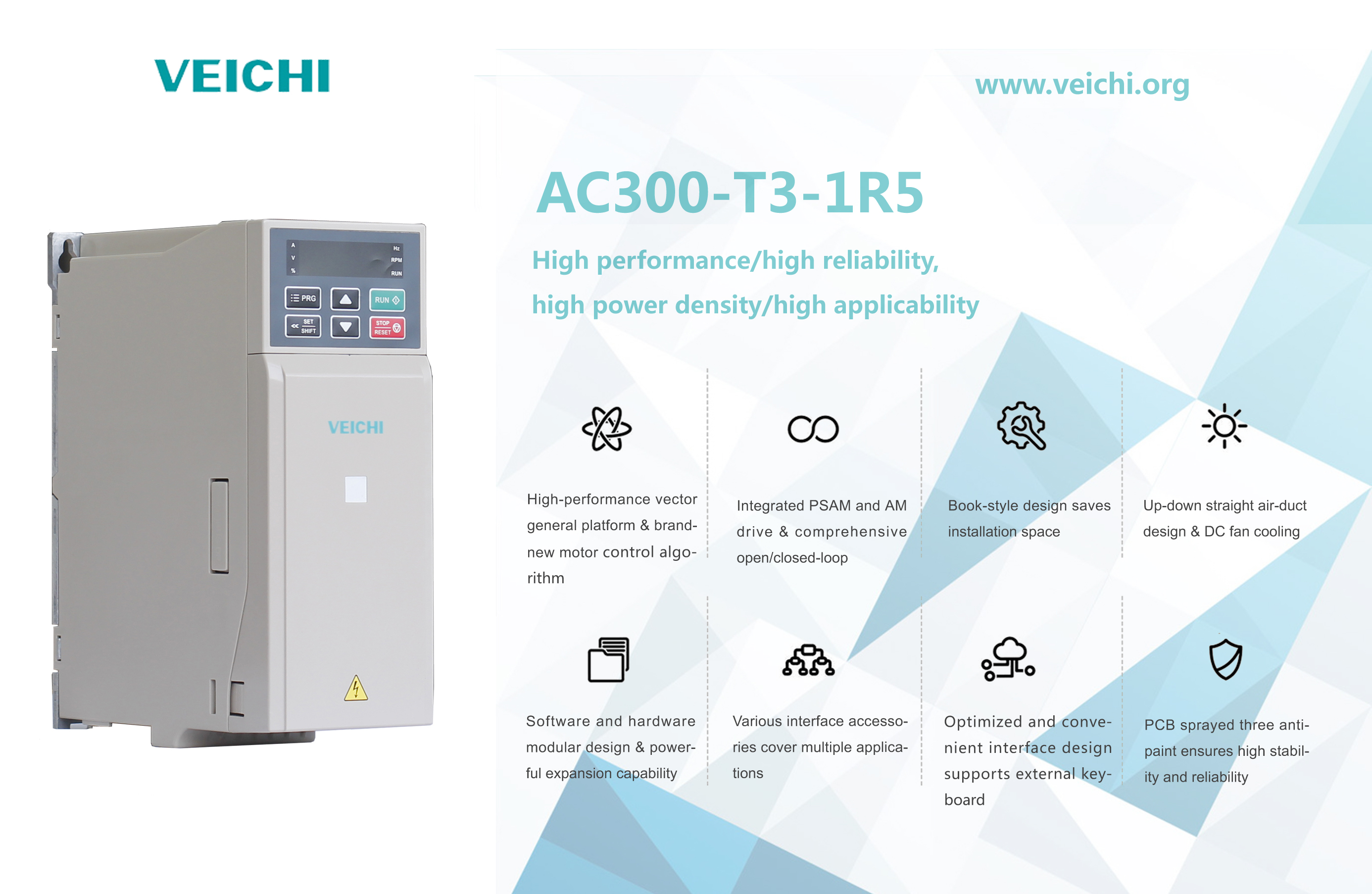 Convertidor de frecuencia serie AC300