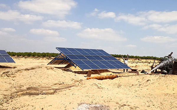 Inversor de bomba de agua solar de 75kW en Asuán, Egipto