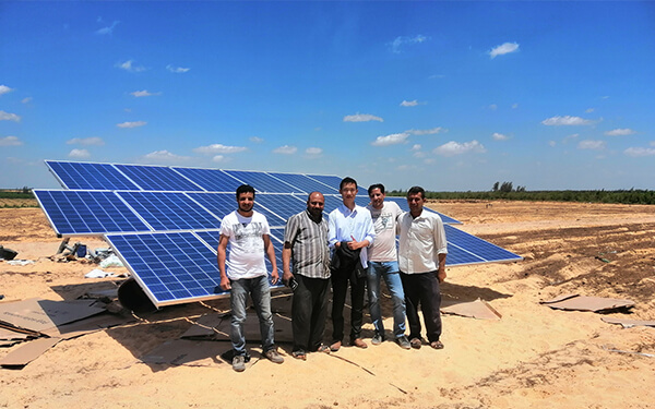 Inversor de bomba de agua solar de 7,5 kW en Asuán, Egipto