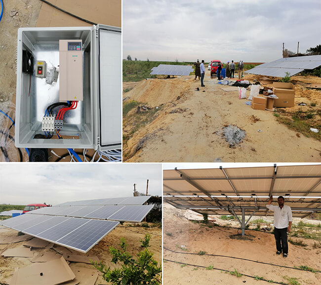 Inversor de bomba de agua solar de 22kW en Suez, Egipto