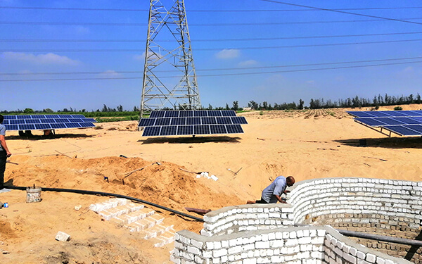 Inversor de bomba de agua solar de 11kW en Suez, Egipto